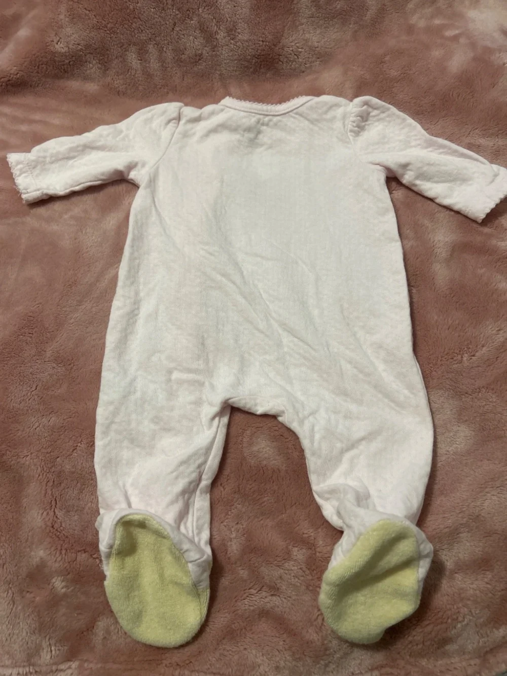 Pink bear footie